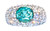 Rare Lagoon Blue Tourmaline & Diamond Ring