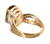 Rare 6 carat Chrysoberyl & Diamond 18K Ring