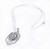 Art Deco Camphor Glass & Diamond 14K Pendant