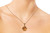 Fancy Cut Citrine & Diamond Flower Pendant with Chain