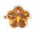 Fancy Cut Citrine & Diamond Flower Pendant with Chain