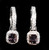 Natural Spinel & Diamond Dangle 18K Earrings