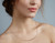 18K Rose Gold Bar Diamond Necklace 
