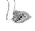 Diamond Heart Pendant and Chain in 18K White Gold