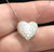 Diamond Heart Pendant and Chain in 18K White Gold