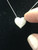 Diamond Heart Pendant and Chain in 18K White Gold