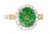 Rare Tsavorite Garnet & Diamond Ring
