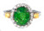 Rare Tsavorite Garnet & Diamond Ring