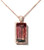 13 ct Watermelon Tourmaline & Diamond Pendant with 18K Chain