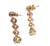 Rare Demantoid & Malaya Dangle Earrings