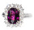 Rare Bishop's Garnet & Diamond Designer 18K Ring