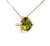 Natural Pakistan Peridot & Diamond 18K Pendant