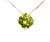 Natural Pakistan Peridot & Diamond 18K Pendant