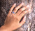 Rare Unheated Lavender Sapphire & Diamond 18K Ring