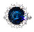 Rare 6.19 ct Unheated Sapphire & Diamond 18K Ring