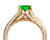 Rare 2.5 ct Tsavorite Garnet & Diamond 18K Ring