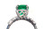 3.88 ct Natural Emerald and Diamond 18K Ring