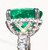 3.88 ct Natural Emerald and Diamond 18K Ring