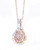 Very Rare Pink Diamond Pendant and Rose Gold Chain