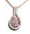 Very Rare Pink Diamond Pendant and Rose Gold Chain