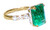 Beautiful 4.87 ct Emerald and Diamond 18K Ring