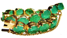 Emerald Bracelet in 18K Yellow Gold