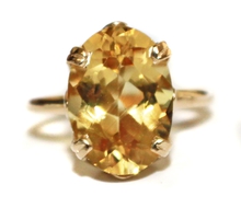 Golden Beryl (Heliodor) Solitaire 14K Ring
