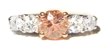 Pink Zircon & Diamond Ring