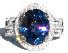 Tanzanite & Diamond 18k Ring